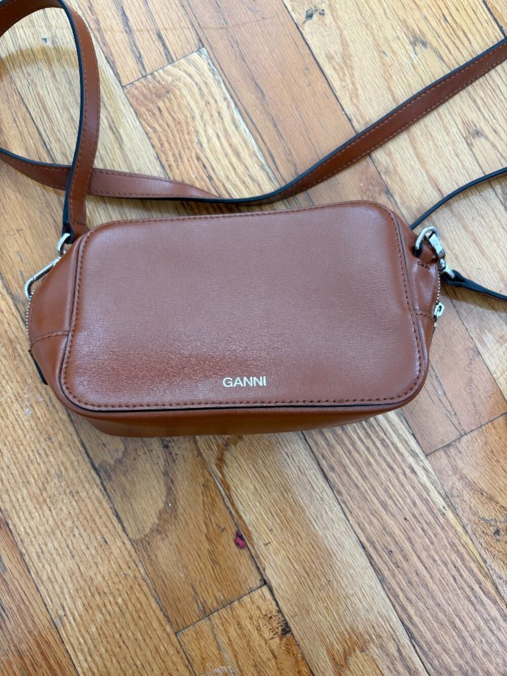 Tan Ganni Crossbody Bag